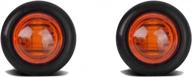 3/4 "янтарные мотоциклетные светодиодные указатели поворота светлая резиновая втулка миниатюрный тип 2 функция высокий и низкий, упаковка из 2 - tctauto логотип