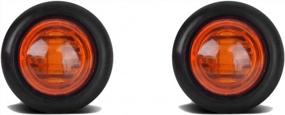 img 4 attached to 3/4" Amber Motorcycle LED Turn Signals Light Rubber Grommet Miniature Type 2 Function High & Low, Pack Of 2 - TCTAuto