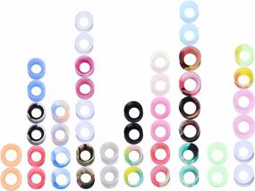 img 4 attached to 8G-1" Double Flared Hollow Hard/Soft Silicone Ear Gauges - 48/32/24/22/20/16/12Pcs Tunnels And Plugs Stretcher Body Piercing Jewelry