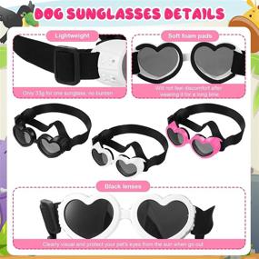 img 1 attached to Goggles Sunglasses Protection Windproof Adjustable Dogs