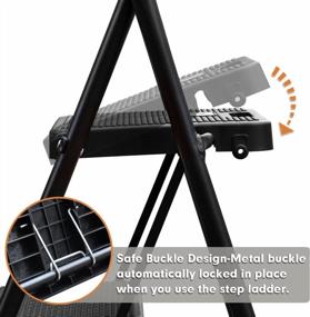 img 3 attached to Get A Grip And Climb Higher With HBTower 2 Step Folding Steel Ladder With Anti-Slip Pedal And Convenient Handgrip - Lightweight And Sturdy With 500Lb Capacity!