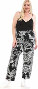img 1 attached to LEEBE Women And Plus Size Pull On ITY Knit Straight Wide Leg Pant (Small-5X)