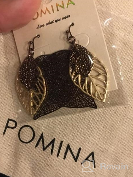 img 1 attached to Pomina Fashion Earrings Filigree ChocoGold_Earrings review by Angel Gibson