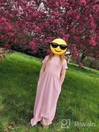 картинка 1 прикреплена к отзыву 🌸 Стильное длинное платье GORLYA для девочки с коротким рукавом с цветочным принтом и карманами - идеально для повседневного отдыха (4-12 лет) от Debbie Wells