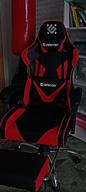 img 1 attached to Computer chair Defender Pilot gaming, upholstery: imitation leather, color: black/red review by Jnis Muinieks ᠌