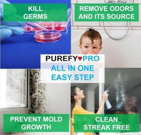 img 3 attached to 2 Pack 14Oz Purefypro Disinfectant Airesol Spray - Eliminate 99.9999% Norovirus, HIV, Hepatitis & More - No Residue Or Rinse Needed