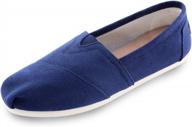 women's canvas slip-on ballet flats: classic casual sneakers & daily loafers logo