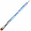 #18 blue marble ivy l 2-way french gel acrylic nail art kolinsky brush with dotting tool for professional manicure cuticle clean up design logo
