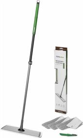 img 4 attached to Homevative 20" Stainless Steel Microfiber Floor Mop Kit/W 3 Pads And Detailer