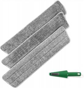 img 1 attached to Homevative 20" Stainless Steel Microfiber Floor Mop Kit/W 3 Pads And Detailer