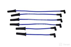 img 3 attached to 🔌 A-Team Performance 8.0mm Silicone Spark Plug Wires with 90-Degree Black Boot for Ford Truck 6 Cylinder 250 300 4.9L Blue - Compatible with HEI Distributor