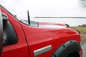 img 2 attached to 🔫 AntennaMastsRus - 50 Caliber Bullet Aluminum Antenna for Dodge Ram Truck 2500 (2010-2018) - Made in USA, Stainless Steel Threading