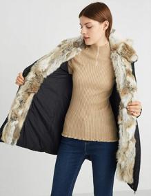 img 2 attached to Women'S Down Jacket Winter Parka Coat With Raccoon Fur Hooded - Escalier