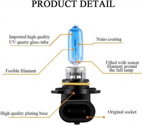 img 2 attached to Super Bright White 9005(HB3) Car Headlight Bulb - 2-Pack, 65W, Halogen Xenon Light Replacement [12V]