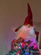 img 1 attached to Large 24 Inch Buffalo Plaid Swedish Gnome Christmas Tree Topper - Sattiyrch review by Lawrence Feldman