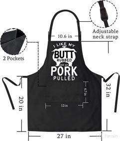 img 1 attached to 🎁 2 Pack Funny Aprons for Men- Perfect Birthday Gifts for Dad, Kitchen Chef Aprons for Grilling, Cooking, BBQ.