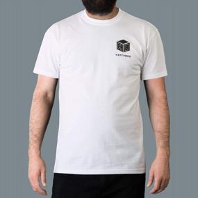 img 2 attached to Удобная и классическая: мужская футболка HATCHBOX из 100% хлопка с круглым вырезом и короткими рукавами