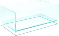 🐠 fzone rimless low iron fish tank: novaclear ultra-white translucent glass verso series nano shallow pond levitating floating air aquarium (a30-w18) logo