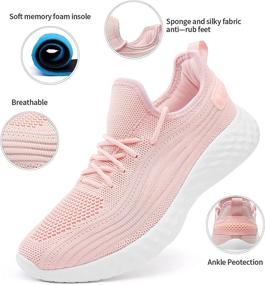 img 1 attached to Womens Sneakers Running Shoes Lightweight Women's Shoes ~ Athletic