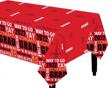 class of 2022 graduation party supplies - dazonge pack of 3 large tablecloths (54”x110”), red spill-proof congrats grad decorations for any grade logo