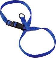 🐾 hamilton 3/8-inch adjustable figure 8 pup-cat harness, medium, blue: secure and comfortable leash for your furry friend logo