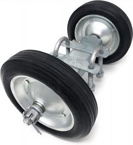 img 3 attached to FENCESMART4U 7.75" Rolling GATE Carrier Wheels: For Chain Link Fence Rolling Gates - Rut Runner