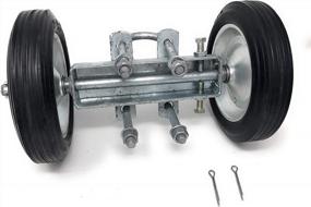 img 2 attached to FENCESMART4U 7.75" Rolling GATE Carrier Wheels: For Chain Link Fence Rolling Gates - Rut Runner