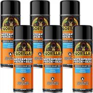 gorilla waterproof patch & seal spray black 16oz (6-pack) logo