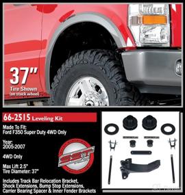 img 1 attached to Enhance Your F350/F450 4WD Performance with ReadyLift 66-2515 Leveling Kit & Track Bar Bracket