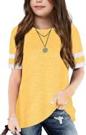 apbondy t shirts sleeve summer blouse girls' clothing : tops, tees & blouses logo