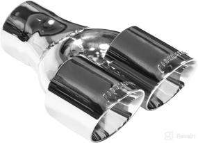 img 1 attached to Flowmaster 15402 Stainless Steel Exhaust Tip 3.0&#34; Inlet X 3.5&#34; Dual Angled Weld