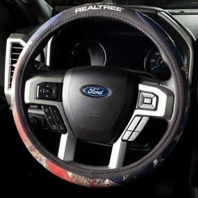 img 1 attached to 🔍 Optimized Search: Realtree Edge Camo/Americana Steering Wheel Cover – Ideal for Trucks, Cars, and SUVs