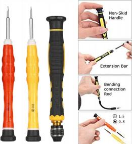 img 2 attached to 38-In-1 MEKBOK Electronic Precision Screwdriver Set: Essential Repair Tool Kit For IPhone, Computer, Laptop, Tablet, PC, And Game Console