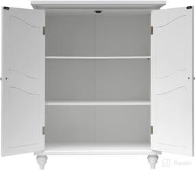 img 1 attached to 🏺 Elegant Home Fashions Freestanding Floor Cabinet, Storage, White: Organize Your Space in Style