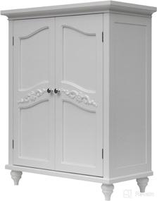 img 2 attached to 🏺 Elegant Home Fashions Freestanding Floor Cabinet, Storage, White: Organize Your Space in Style