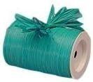 🌊 aqua matte raffia ribbon, 1/4 inch width, 100 yards logo