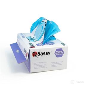 img 1 attached to 💩 Sassy Disposable Diaper Sacks, 200 Count (Pack of 2) - Convenient and Hygienic Solution for Diaper Disposal