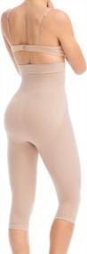 img 2 attached to Flawless Figure: Farmacell 323 Women'S High-Waisted Push-Up Capri Leggings - Made In Italy