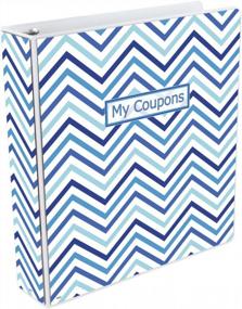 img 2 attached to 3-Ring Coupon Organizer Binder - Chevron Blue