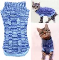 🐾 wiz bbqt pet sweater: casual yet elegant turtleneck knitted outerwear for cats and dogs, complete with collar — stylish knitwear perfect for your pets logo