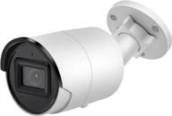 ip-камера безопасности vikylin ultrahd 4k 8mp poe bullet oem ds-2cd2086g2-iu с ии-обнаружением человека, фиксированным объективом 2,8 мм, встроенным микрофоном, записью microsd (256 гб), водонепроницаемостью ip67, ночным видением 131 фута логотип