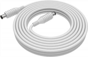 img 1 attached to Litcessory Power To Controller Extension Cable For Philips Hue Lightstrip Plus/Gradient LightStrip (25Ft, 1 Pack, White)