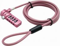 enhance laptop & notebook security with sendt pink combination lock cable logo