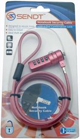 img 2 attached to Enhance Laptop & Notebook Security with Sendt Pink Combination Lock Cable