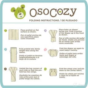 img 2 attached to OsoCozy Indian Cotton Prefolds: Soft and Absorbent Baby Diapers with Diaper Service Quality