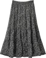 edge maxi skirt black kidpik large girls' clothing : skirts & skorts logo