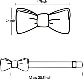 img 1 attached to 👔 Purple Elastic Adjustable Men's Suspender Braces - Top Men's Accessories for Ties, Cummerbunds & Pocket Squares