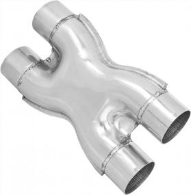 img 4 attached to TOTALFLOW TF-SSP2525 409 Stainless Steel 2.5 Inch X-Pipe-2.5" Dual (Inner Diameter) -Polished