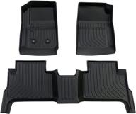 custom fit floor mats for 2015-2022 chevy colorado crew cab/gmc canyon crew cab | cartist tpo odorless high edge floor liners 1st & 2nd row | ultimate carpet protection logo