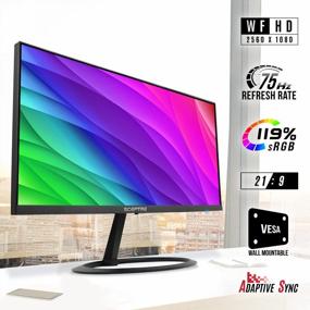 img 2 attached to 🖥️ Sceptre UltraWide 29-inch DisplayPort Speakers E300W-FUS - 2560x1080p, 75Hz, Blue Light Filter, Built-In Speakers